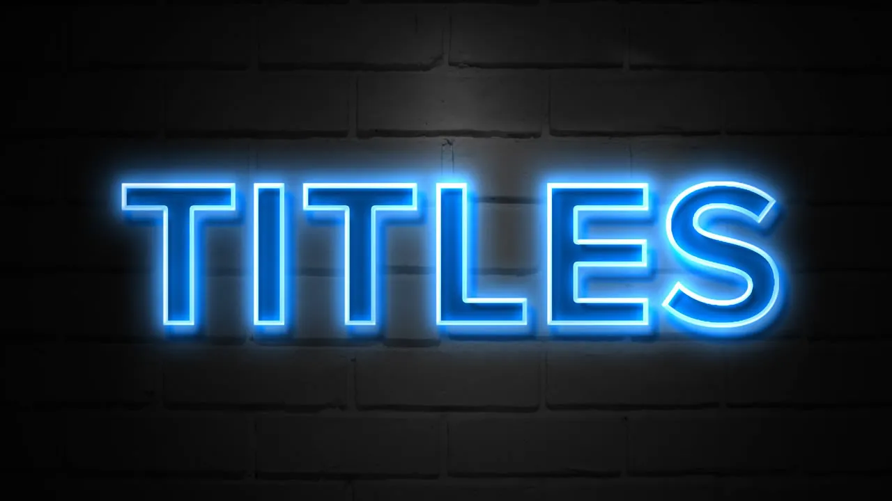 Os Títulos das Páginas