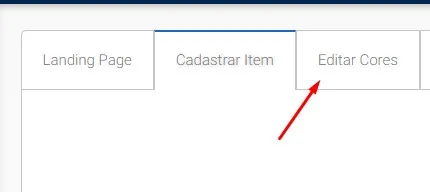 Aba Editar Cores para personalização individual de um bloco