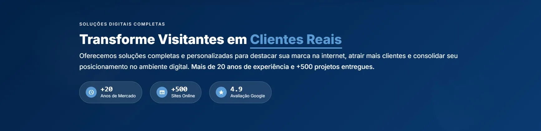 Hero Estratégico com Inteligência Artificial