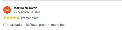 Avaliação de cliente